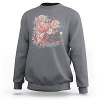 Happy Mother's Day Cute Floral Flowers For Womens Mom Grandma Sweatshirt - Wonder Print Shop