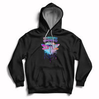 Colorful Peace Love Dragonflies Lovers Boho Mandala Hoodie - Wonder Print Shop