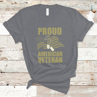 Proud American Veterans Patriotic Soldiers US Flag Pride T-Shirt - Wonder Print Shop