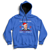 Santa Joe Biden Happy 4th Of Easter Ugly Christmas Sweater Hoodie - Wonder Print Shop