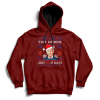 Santa Joe Biden Happy 4th Of Easter Ugly Christmas Sweater Hoodie - Wonder Print Shop