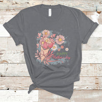 Happy Mother's Day Cute Floral Flowers For Womens Mom Grandma T Shirt - Wonder Print Shop