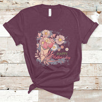 Happy Mother's Day Cute Floral Flowers For Womens Mom Grandma T Shirt - Wonder Print Shop
