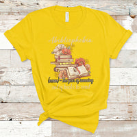 Funny Book Nerd Abibliophobia Definition The Fear Of Running Out Of Books Library Book Reading T Shirt - Wonder Print Shop