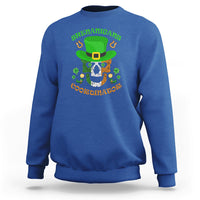 Shenanigans Coordinator St Patrick's Day Teacher Skull Sweatshirt - Wonder Print Shop
