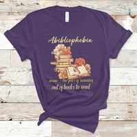 Funny Book Nerd Abibliophobia Definition The Fear Of Running Out Of Books Library Book Reading T Shirt - Wonder Print Shop