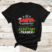Santa Favorite Assistant Tranier T Shirt - Wonder Print Shop