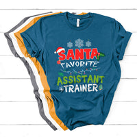 Santa Favorite Assistant Tranier T Shirt - Wonder Print Shop