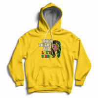 Thick Thighs And Locd Vibes Melanin Black History Month Hoodie - Wonder Print Shop