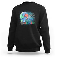 Light Up Blue Autism Awareness Autistic Include Support Sweatshirt - Wonder Print Shop
