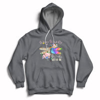 Whisper Words Of Wisdom Let It Be Floral Dragonflies Flowers Hoodie - Wonder Print Shop