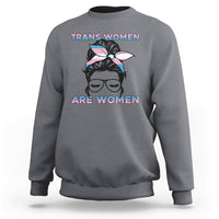 Happy Women's Day Embrace Equity Trans Women Are Women Sweatshirt - Wonder Print Shop