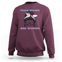 Happy Women's Day Embrace Equity Trans Women Are Women Sweatshirt - Wonder Print Shop