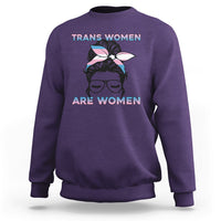 Happy Women's Day Embrace Equity Trans Women Are Women Sweatshirt - Wonder Print Shop