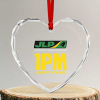 1PM Andrew Holness Heart Crystal Glass Ornament Support JLP Jamaica Labour Party - Wonder Print Shop