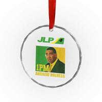1PM Andrew Holness JPL Supporter Crystal Glass Ornament Jamaica Labor Party Jamaican Political Pride TS02