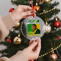 1PM Andrew Holness JPL Supporter Crystal Glass Ornament Jamaica Labor Party Jamaican Political Pride TS02