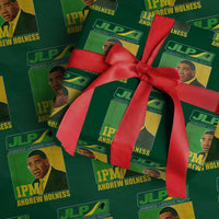 1PM Andrew Holness JPL Supporter Wrapping Paper Roll Jamaica Labor Party Jamaican Political Pride - Wonder Print Shop