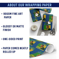 1PM Andrew Holness JPL Supporter Wrapping Paper Roll Jamaica Labor Party Jamaican Political Pride - Wonder Print Shop
