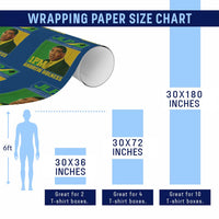 1PM Andrew Holness JPL Supporter Wrapping Paper Roll Jamaica Labor Party Jamaican Political Pride - Wonder Print Shop