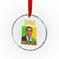 1PM BROGAD JLP Supporter Andrew Holness Crystal Glass Ornament Jamaica Labor Party Politics - Wonder Print Shop