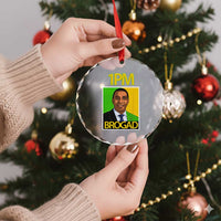 1PM BROGAD JLP Supporter Andrew Holness Crystal Glass Ornament Jamaica Labor Party Politics TS02