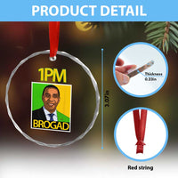 1PM BROGAD JLP Supporter Andrew Holness Crystal Glass Ornament Jamaica Labor Party Politics TS02