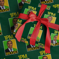 1PM BROGAD JLP Supporter Andrew Holness Wrapping Paper Roll Jamaica Labor Party Politics - Wonder Print Shop
