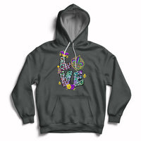Love Mardi Gras Leopard Mardi Gras Costume Carnival Parade Hoodie - Wonder Print Shop