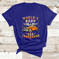 World's Best Car Inspector T Shirt - Wonder Print Shop