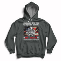 Memorial Day Is For Them Veteran's Day Is For Me Us Flag Hoodie - Wonder Print Shop
