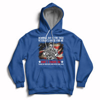 Memorial Day Is For Them Veteran's Day Is For Me Us Flag Hoodie - Wonder Print Shop