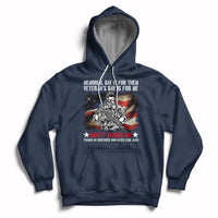 Memorial Day Is For Them Veteran's Day Is For Me Us Flag Hoodie - Wonder Print Shop