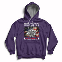 Memorial Day Is For Them Veteran's Day Is For Me Us Flag Hoodie - Wonder Print Shop