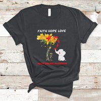 Faith Hope Love Heart Disease Awareness CHD Month Support T-Shirt - Wonder Print Shop