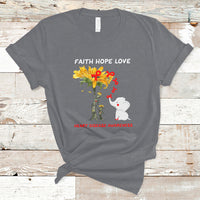 Faith Hope Love Heart Disease Awareness CHD Month Support T-Shirt - Wonder Print Shop