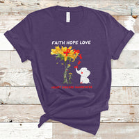 Faith Hope Love Heart Disease Awareness CHD Month Support T-Shirt - Wonder Print Shop