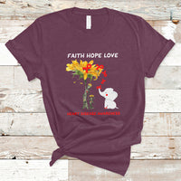 Faith Hope Love Heart Disease Awareness CHD Month Support T-Shirt - Wonder Print Shop