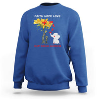 Faith Hope Love Heart Disease Awareness CHD Month Support Sweatshirt - Wonder Print Shop