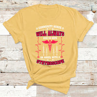 Community Nurse Will Always Give Us Hope An Angel With A Stethoscope T Shirt - Wonder Print Shop