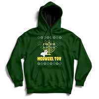 Meowzel Tov Black Cat Funny Hanukkah Chanukah Men Women Kids Hoodie - Wonder Print Shop
