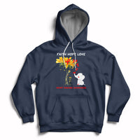 Faith Hope Love Heart Disease Awareness CHD Month Support Hoodie - Wonder Print Shop