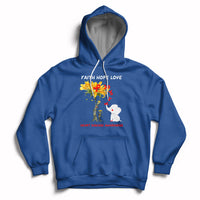 Faith Hope Love Heart Disease Awareness CHD Month Support Hoodie - Wonder Print Shop