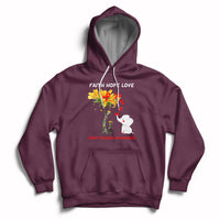 Faith Hope Love Heart Disease Awareness CHD Month Support Hoodie - Wonder Print Shop
