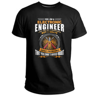 Yes I'm a Electronic Engineer - May I Not Be A Superhero But I Solve Problems, Electronic Engineer T Shirt - Wonder Print Shop