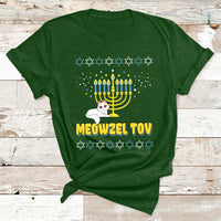 Meowzel Tov Black Cat Funny Hanukkah Chanukah Men Women Kids T Shirt - Wonder Print Shop