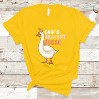 Gods Silliest Goose Funny Duck Quotes T Shirt - Wonder Print Shop