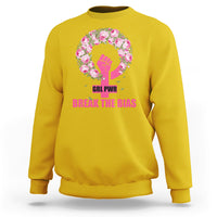 Grl Pwr Break The Bia Floral Raised Fist Feminist Womens Day Sweatshirt - Wonder Print Shop