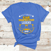 Retired Car Inspector Legend And I Love My New Schedule T Shirt - Wonder Print Shop
