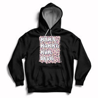Mama Mommy Mom Bruh Mommy And Me Pink Leopard Mother's Day Gifts Hoodie - Wonder Print Shop